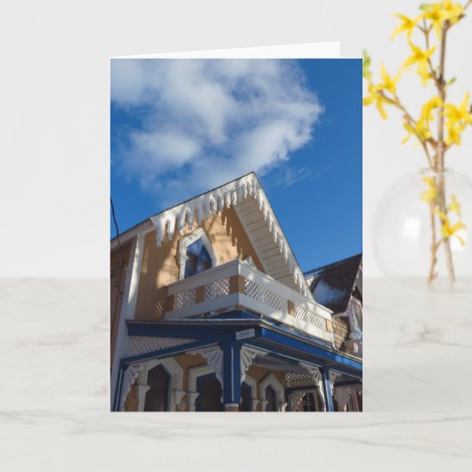 Blauwe hemden en ontbijtkoek - Martha's wijntuin Kaart (Gele Bloem)