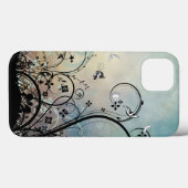 Blauwe hemden en vlinders Case-Mate iPhone case (Achterkant (horizontaal))