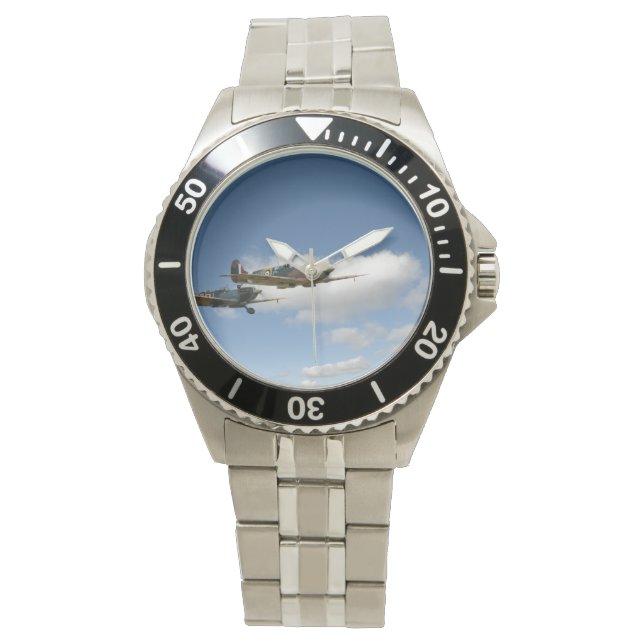 Blauwe hemden horloge (Voorkant)