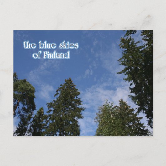 Blauwe hemden van Finland Briefkaart (Voorkant)