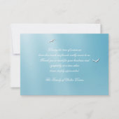 Blauwe hemel Bereavement Dank je Notecard Bedankkaart (Voorkant)