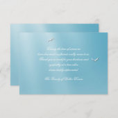 Blauwe hemel Bereavement Dank je Notecard Bedankkaart (Voorkant / Achterkant)