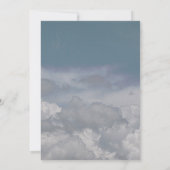 Blauwe hemel boven de Clouds Graduation Party Kaart (Achterkant)