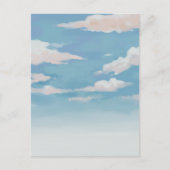 Blauwe hemel briefkaart (Voorkant)