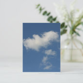 blauwe hemel briefkaart (Staand voorkant)