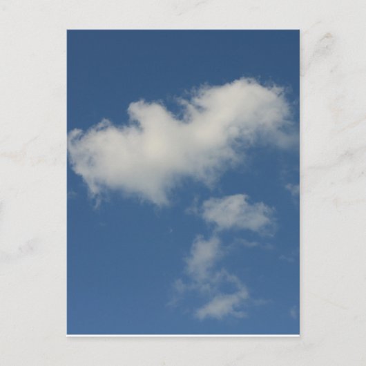 blauwe hemel briefkaart (Voorkant)