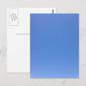 Blauwe hemel briefkaart (Voorkant / Achterkant)