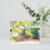 Blauwe hemel briefkaart (Staand voorkant)