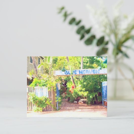 Blauwe hemel briefkaart (Staand voorkant)