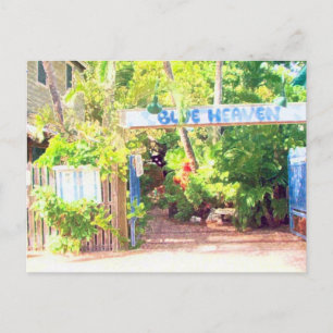 Blauwe hemel briefkaart