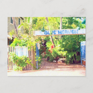 Blauwe hemel briefkaart