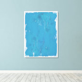 Blauwe hemel canvas afdruk (Insitu (Houten vloer))