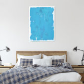 Blauwe hemel canvas afdruk (Insitu (Slaapkamer))