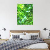 Blauwe hemel canvas afdruk (Insitu (Slaapkamer))