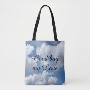 Blauwe hemel Clouds I + jouw tekst & ideeën Tote Bag