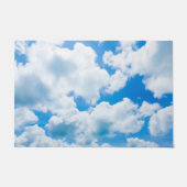 Blauwe hemel Clouds II + jouw tekst & ideeën Deurmat (Voorkant)