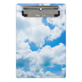 Blauwe hemel Clouds II + jouw tekst & ideeën Mini Klembord (Voorkant)