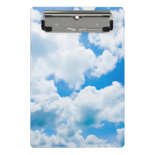 Blauwe hemel Clouds II + jouw tekst & ideeën Mini Klembord