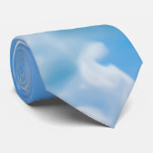 Blauwe hemel Clouds II + jouw tekst & ideeën Stropdas (Opgerold)