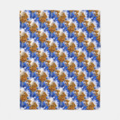 Blauwe hemel en Abstract kunstpatroon voor wolken Fleece Deken (Voorkant)