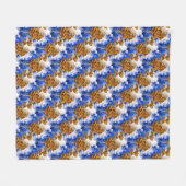 Blauwe hemel en Abstract kunstpatroon voor wolken Fleece Deken (Voorkant (Horizontaal))