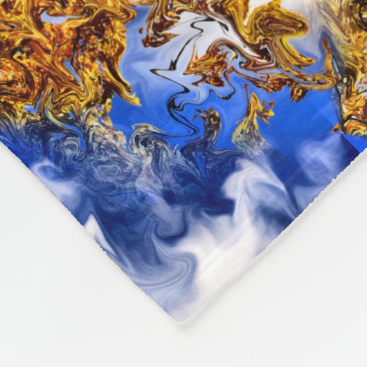 Blauwe hemel en Abstract kunstpatroon voor wolken Fleece Deken (Hoek)