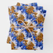 Blauwe hemel en Abstract kunstpatroon voor wolken Inpakpapier Vel (In situ)