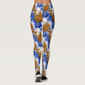 Blauwe hemel en Abstract kunstpatroon voor wolken Leggings (Achterkant)