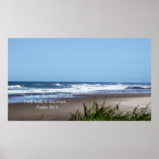 Blauwe hemel en doorsnede afdrukken met scripts poster (Voorkant)
