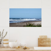 Blauwe hemel en doorsnede afdrukken met scripts poster (Keuken)