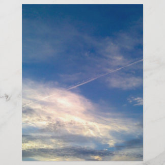 Blauwe hemel en stijlpagina's