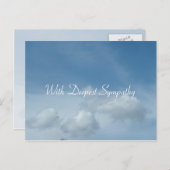 Blauwe hemel en witte wolken briefkaart. briefkaart (Voorkant / Achterkant)