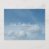 Blauwe hemel en witte wolken briefkaart. briefkaart (Voorkant)