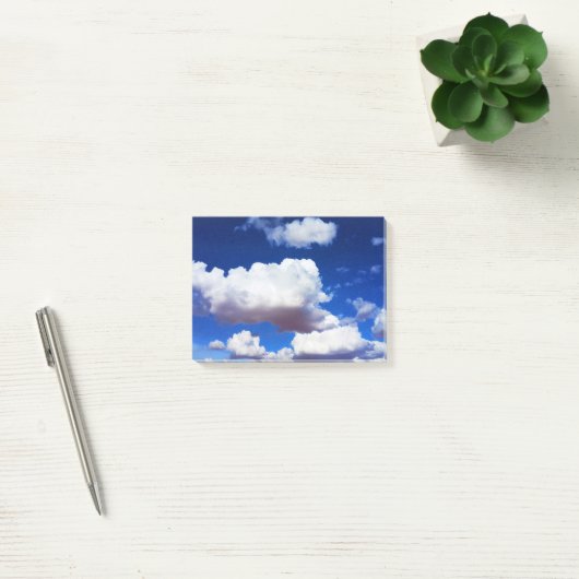 Blauwe hemel en witte wolken post-it® notes (Kantoor)