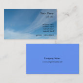 Blauwe hemel en witte wolken visitekaartje (Voorkant / Achterkant)