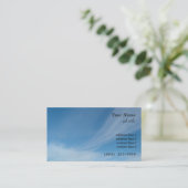 Blauwe hemel en witte wolken visitekaartje (Staand voorkant)