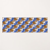 Blauwe hemel en wolken Abstracte kunst op maat Yogamat (Voorkant (horizontaal))