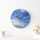 Blauwe hemel en wolken grote klok (Huis)