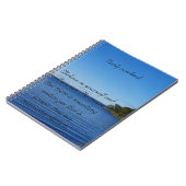 Blauwe hemel Foto van het zomermeer Notitieboek (Linkerzijde)