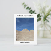 Blauwe hemel in de Badlands Briefkaart (Staand voorkant)