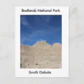 Blauwe hemel in de Badlands Briefkaart (Voorkant)