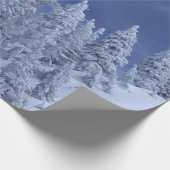 Blauwe hemel in de winter cadeaupapier (Hoek)