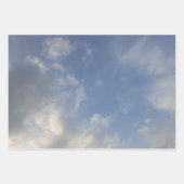 Blauwe hemel inpakpapier vel (Voorkant 2)