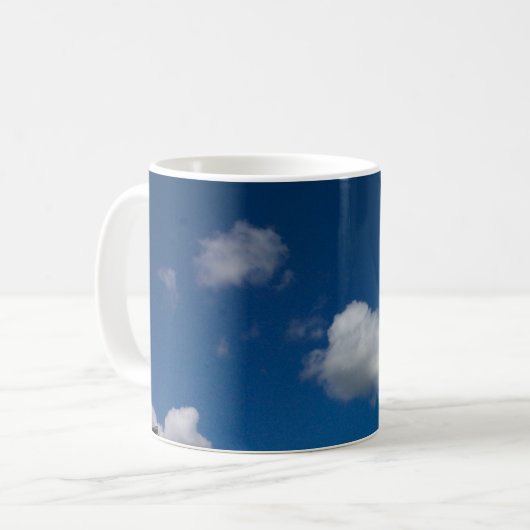 Blauwe hemel is de limietMok Koffiemok (Voorkant links)