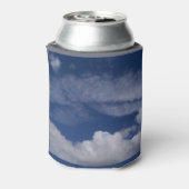 blauwe hemel koele wolken blikjeskoeler (Blikje Achterkant)