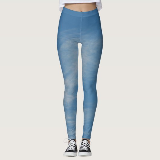 Blauwe hemel leggings (Voorkant)