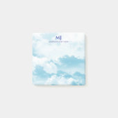 blauwe hemel met aangepaste wolken post-it® notes (Voorkant)
