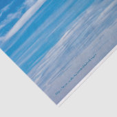 Blauwe Hemel met de Stroken van de Wolk Tissuepapier (Detail)