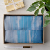 Blauwe Hemel met de Stroken van de Wolk Tissuepapier (Geschenk)