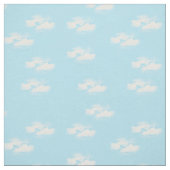 Blauwe hemel met fluffy wolken stof (Swatch)